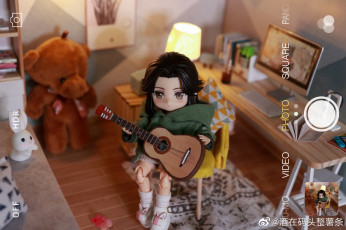 Картинка разное куклы кукла гитара комната съемка