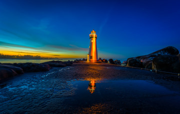 Картинка природа маяки маяк рассвет закат cша монтерей бэй