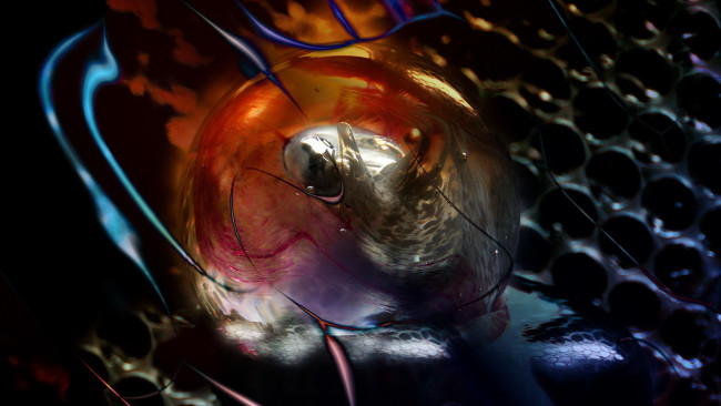 Обои картинки фото 3д графика, абстракция , abstract, ячейки, пузырь