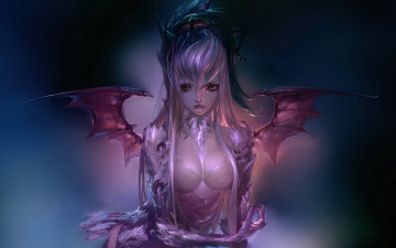 Картинка фэнтези демоны девушка крылья
