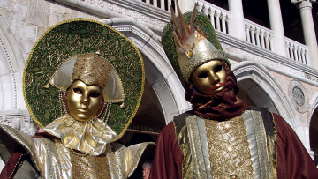 Картинка разное маски карнавальные костюмы италия карнавал маска