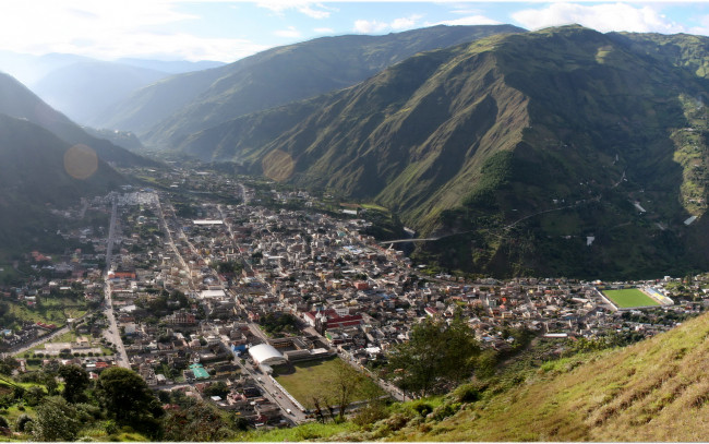 Обои картинки фото эквадор, городок, баньос, города, панорамы