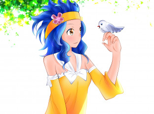 Картинка аниме fairy+tail фон взгляд девушки