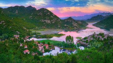обоя karuc, montenegro, города, - панорамы