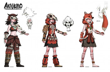 Картинка видео+игры akaneiro +demon+hunters персонаж образы костюмы