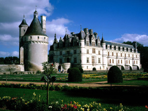 Картинка chateau de chenonceaux france города
