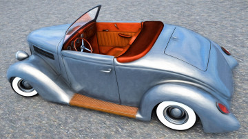 Картинка автомобили 3д ford 1936г фон автомобиль