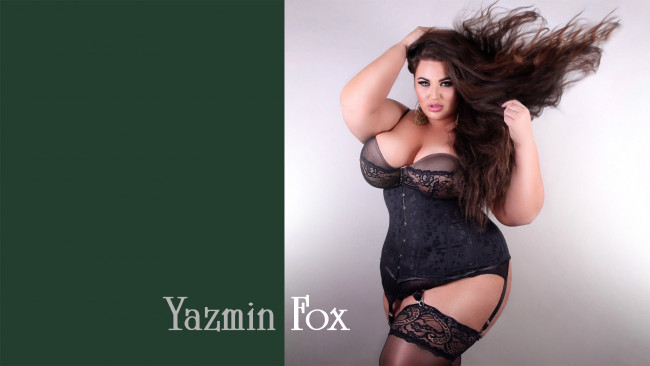 Обои картинки фото yazmin fox, девушки, -unsort , брюнетки, темноволосые, толстушка, девушка, plus, size, model, модель, размера, плюс, big, beautiful, woman, yazmin, fox