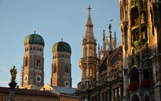 Обои картинки фото frauenkirche, города, мюнхен , германия