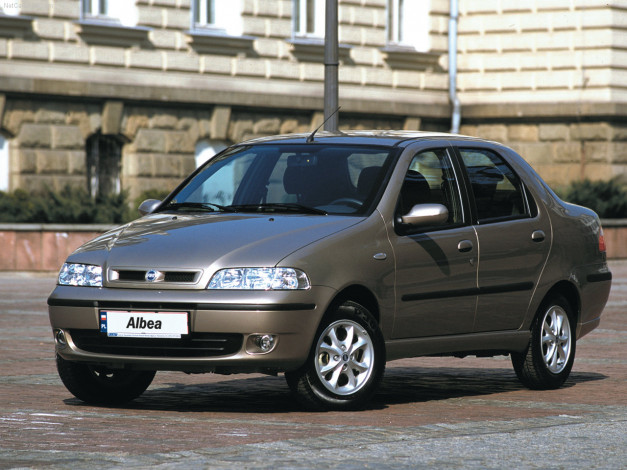 Обои картинки фото fiat, albea, 2002, автомобили