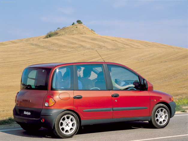 Обои картинки фото fiat, multipla, 2002, автомобили