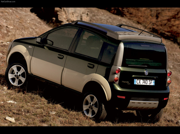 Обои картинки фото fiat, panda, cross, 2006, автомобили
