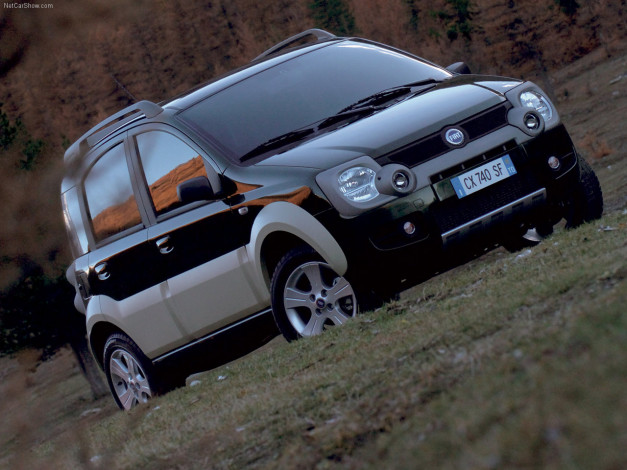 Обои картинки фото fiat, panda, cross, 2006, автомобили