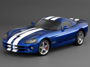Картинка автомобили dodge viper srt10 coupe синий