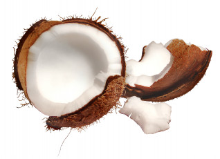 Картинка cracked coconut еда кокос орех разбитый