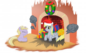Картинка мультфильмы my+little+pony пони камин подарки