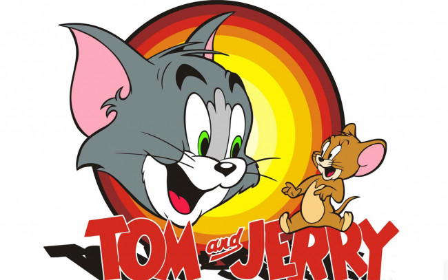 Обои картинки фото tom and jerry, мультфильмы, мышонок, кот, джерри, том