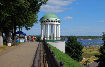 Картинка Ярославль города -+улицы +площади +набережные волга лето река набережная