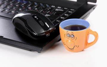 Картинка еда кофе +кофейные+зёрна чашка ноутбук
