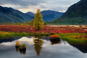 Картинка kolyma природа реки озера красота вид озеро край осень пейзаж