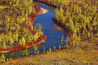 Картинка kolyma природа реки озера осень пейзаж река вид край красота