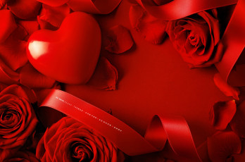 Картинка календари праздники +салюты роза сердце лента