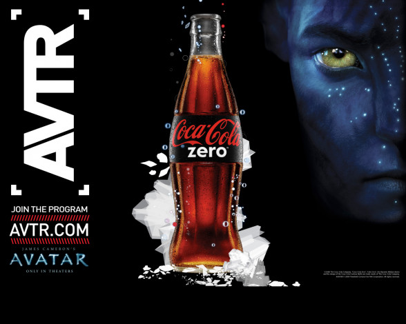 Обои картинки фото avatar, бренды, coca, cola