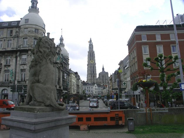 Обои картинки фото antwerp, belgium, города, улицы, площади, набережные