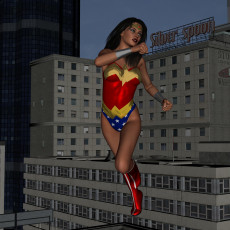Картинка wonder+woman 3д+графика fantasy+ фантазия супермен