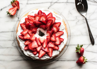 Картинка еда пироги ягоды клубника торт