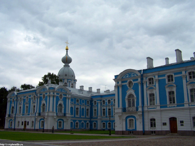 Обои картинки фото питер, смольный, монастырь, города, санкт, петербург, петергоф, россия