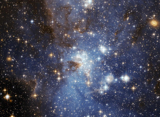 Картинка область звездообразования бмо космос галактики туманности
