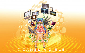 Картинка camelia girls visual novel аниме headphones instrumental