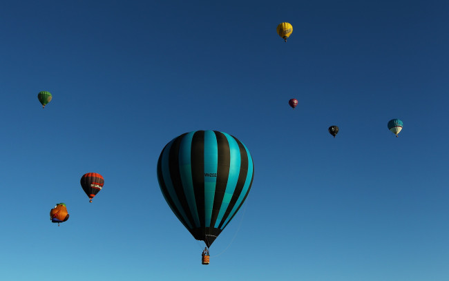 Обои картинки фото авиация, воздушные, шары, небо