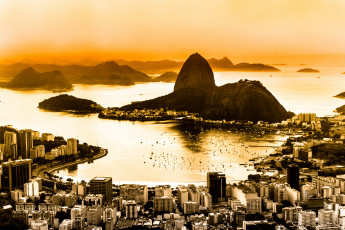 обоя города, рио-де-жанейро , бразилия, река, дома, панорама, рио, де, жанейро