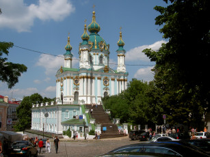 Картинка города -+православные+церкви +монастыри андреевская церковь киев андреевский спуск