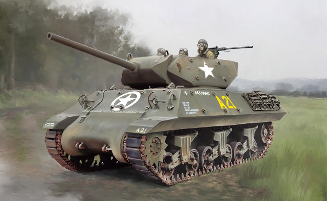 Обои картинки фото рисованное, армия, танк, фон