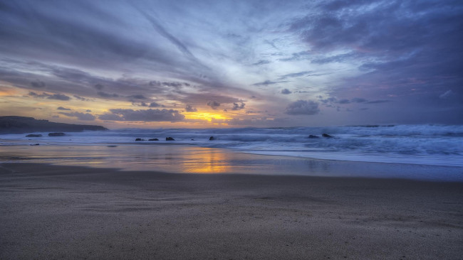 Обои картинки фото природа, побережье, закат, португалия, пляж, гуинчо, portugal, guincho