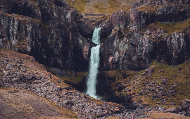 Обои картинки фото природа, водопады, водопад, поток, скалы, камни