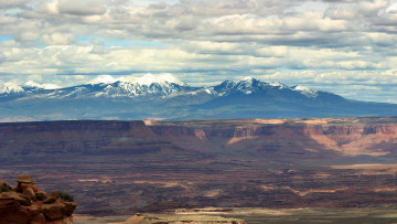 Картинка природа горы небо облака каньон долина