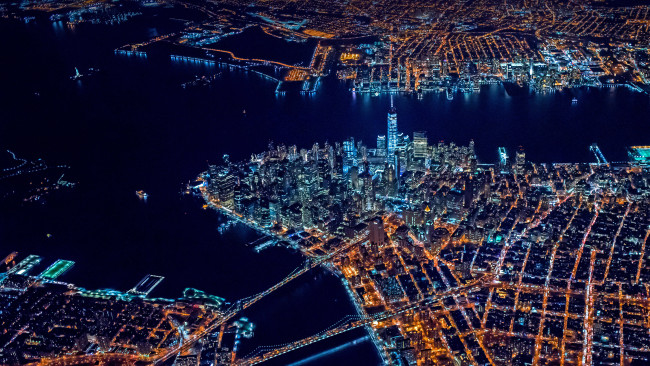 Обои картинки фото города, нью-йорк , сша, нижний, манхэттен, нью, иорк, by, new, york, on, air, offset, shutterstock