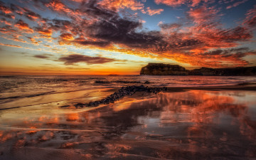Картинка море природа восходы закаты australia victoria the cove закат