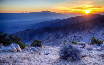 Картинка пейзаж природа восходы закаты закат горы