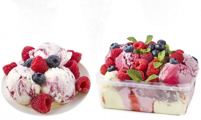 Обои картинки фото еда, мороженое, десерты, ягоды