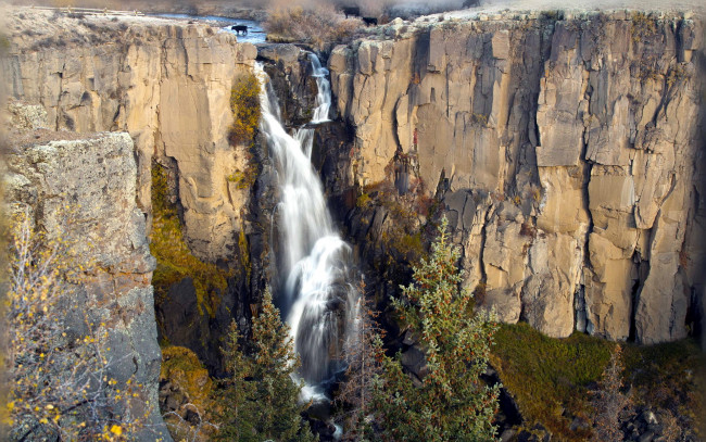 Обои картинки фото водопад, природа, водопады, colorado, гора, пейзаж, united, states