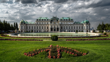 обоя belvedere palace, города, вена , австрия, дворец