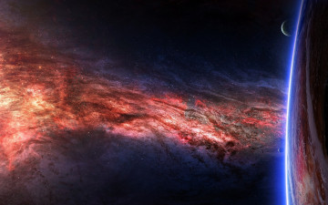 Картинка космос арт sci fi nebula cosmos galaxies