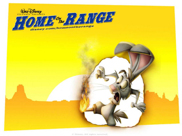 Обои картинки фото кролик, мультфильмы, home, on, the, range