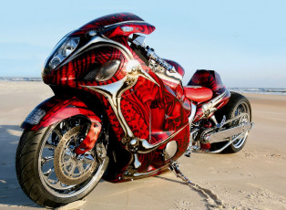 Картинка suzuki gsx1300r hayabusa мотоциклы спортбайк тюнинг аэрография