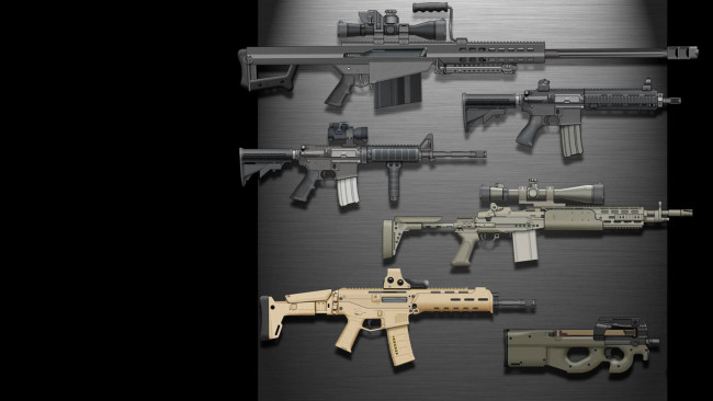 Обои картинки фото оружие, автоматы, m4, hk416, автомат, mk, 14, enhanced, battle, rifle, magpul, masada, bushmaster, acr, fn, p90